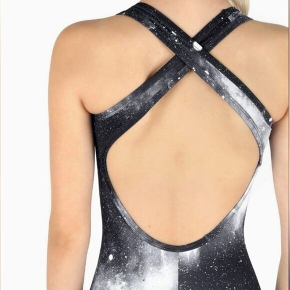 BLACKMILK galaxy space mono heroine crossback jumpsuit RARE XL - Picture 4 of 10